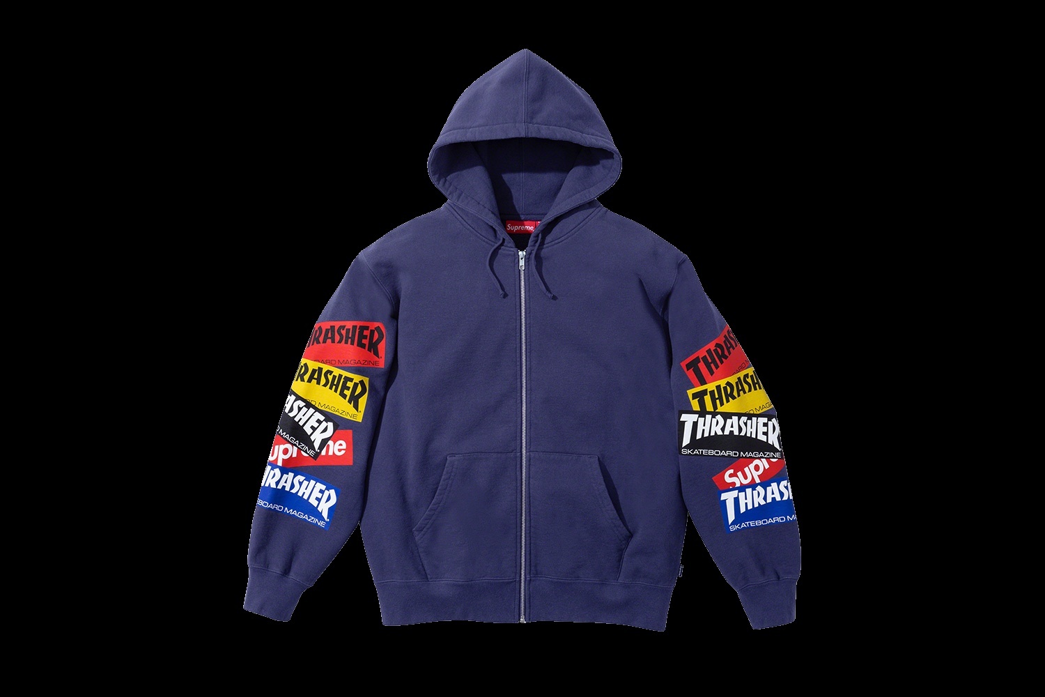 Supreme®/Thrasher® Multi Logo Zip Up Hooded Sweatshirt view 2